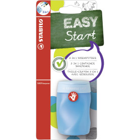 STABILO EASYsharpener- Taille crayon ergonomique - avec réservoir - blister x 1 - bleu - Droitier