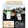 TOCOL Coque pour iPhone 17 Pro Max, Compatible avec MagSafe, Orange | Anneau Magnétique Intégré, Protection de l'objectif Amélio