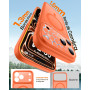 TOCOL Coque pour iPhone 17 Pro Max, Compatible avec MagSafe, Orange | Anneau Magnétique Intégré, Protection de l'objectif Amélio