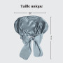 Kitsch Bonnet satin XL pour cheveux, nuit, Bleu brume | Bonnet satin cheveux pour femme, ajustable, protège les cheveux