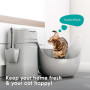 Litter Genie Easy Roll Poubelle Litière Anti-Odeurs Chat - 12 Sacs/3 Mois | Plastique recyclé 90% - Design Hermétique - 8 jours