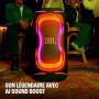 JBL PartyBox 330 Enceinte Bluetooth Portable, Noir | Son JBL puissant, Jeu de Lumières Dynamique, AI Sound Boost, Poignée Télesc