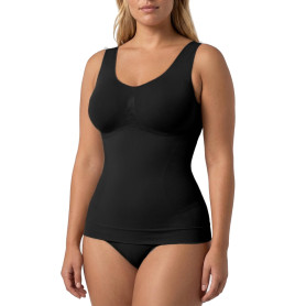 Risalti Débardeur Femme Galbant Et Modelant - Top Femme Bretelle Large, Débardeur Microfibe Sans Couture, Plus Doux En Coton - M