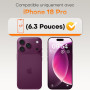 TOCOL Verre Trempé pour iPhone 18 Pro | Lot de 2, Facile à Installer, Sans Bulles, 9H Résistant aux Rayures, Facile à Nettoyer, 