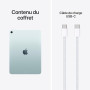 Apple iPad Air 11 Pouces (M4) : Écran Liquid Retina, 128 Go, Caméras Avant/arrière 12 MP, Wi‑FI 7 avec Apple N1, Touch ID, Auton