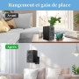 Cozycase Universel Support Mural pour Enceintes 2 pièces Rotation + Inclinaison Ajustable jusqu'à 3,5 kg, avec 3 Types de vis (N