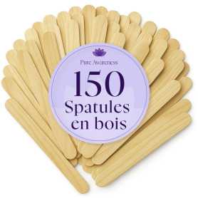 150 bâtonnets en bois – spatules cire épilation, esthétique | 150 bâtonnets bouleau 15,5 x 1,4 cm · sans échardes, non emballés 