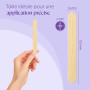 150 bâtonnets en bois – spatules cire épilation, esthétique | 150 bâtonnets bouleau 15,5 x 1,4 cm · sans échardes, non emballés 