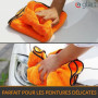 Glart 44WG Chiffon Microfibre De Sechage Auto XXL 90 x 60 cm, Ultra Absorbant, Doux, Sans Peluches, Pour Voiture, Moto, Bateau,