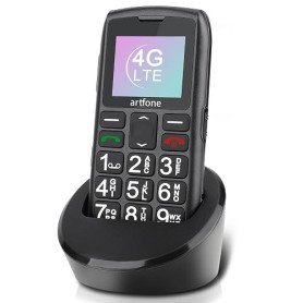 artfone Téléphone Portable Senior Débloqué avec Grandes Touches, Bouton SOS, Haut Volume, 1800mAh Batterie, Radio FM, Station de