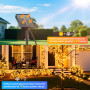 Guirlande Lumineuse Exterieure Solaire,22M & 200 LED 8 Modes-Colorée | IP65 Étanche Guirlande Solaire Exterieur pour Jardin Terr