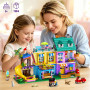 HOGOKIDS Friends Maison de Famille avec LED pour Filles et Garçons de 8 Ans | Set Maison de Jeu d'Imitation 3 Styles avec 4 Anim