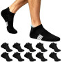 Lakpoau 10 Paires Chaussettes Basses Homme Femme, Socquettes Coton Courtes | Socquettes Coton Courtes,Chaussette Hommes , Sport