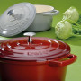 kela Cocotte en fonte ovale 9,3 litres, induction Cocotte en fonte avec couvercle, convient au four CALIDO, fonte émaillée