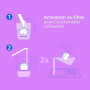 Philips Water Carafe Filtrante XL Avec 3 Cartouches de Remplacement Filtration Avancée, Minuterie Électronique, Débit Rapide, Bl