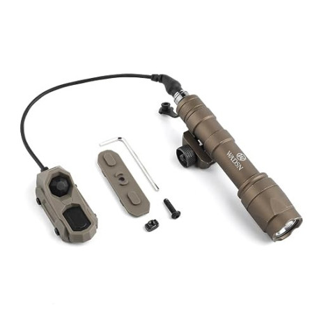 QIRUIMY M600C Lampe de poche LED Torche tactique 600 Lumens,Lumière Scout légère pour mlok Keymod 20mm Picatinny Rail System (Ma