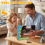 Table lumineuse pour enfants Sensory Play 41 pièces avec chiffres, opérateurs et lettres translucides, 3 variantes de couleur, 1