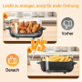 Set de 8 Accessoires Air Fryer pour Ninja CRISPi FN101EU & Pro | Comprend 2 Inserts en Silicone 1,33L & 3,44L, 100 Papiers de Cu