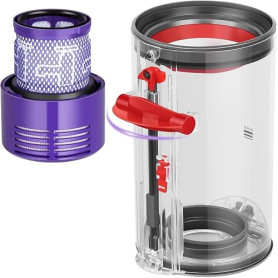 Poubelle Collecteur Réservoir pour Dyson V10 SV12 SV13 SV27 Filtre Bac à Poussière Cuve Pièces Détachées Accessoires Conteneur p