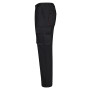 VELILLA 103004 Pantalon de Travail - Noir et Rouge - Taille 38 | Pantalon multipoches renforcé, fermeture zip et bouton, poches 