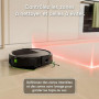 iRobot Roomba 115 Combo+Base AutoEmpty - Robot Aspirateur Laveur 2en1 - Puissance d'Aspiration 15KPa - Brosse latérale étendue -
