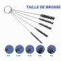 Lanlengtec Kit de nettoyage complet pour aérographe comprenant 1 pot de nettoyage avec support