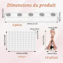 2Pcs Supports Magnétiques pour Faux Ongles, Presentoir à Ongles Capsules avec Base Acrylique et 100 Autocollants, Support Nail A