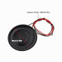 VGOL Lot de 4 Mini Haut-parleurs 36 Mm 8 ? 0,5 W avec Câble de 10 Cm pour Sonnettes MP3 Alarmes Jouets