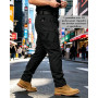 DUOLUVA Pantalon Cargo Homme Tactique Multi Poches X7 (Pas de Ceinture) | Cargo Trouser Mens Combat Stretch Extensible Séchage R