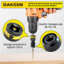 DAKCOS Adaptateur douille porte embout, carré 1/2" - embout hexagonal 1/4" | Mandrin à Libération Rapide, Adaptateur pour clé à 