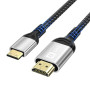 Kryoza Câble Mini HDMI vers HDMI 1M,4K@60Hz Câble Mini HDMI | Câble HDMI vers Mini HDMI Supporte UHD 3D HDR ARC,avec Raspberry P