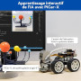 SunFounder Kit robotique vidéo Picar-X AI pour Raspberry Pi 5/4/3B+/Zero 2w, LLMs ChatGPT-4o/Gemini/Grok, Reconnaissance vocale