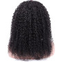 LOVFIR Perruque avec Bandeau Cheveux Humain Bouclés Kinky Curly Headband Human Hair Femme Naturelle Brésilien Couleur Noire 20 P