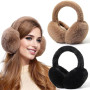 Dwenarry Cache-oreilles Femmes Cache oreille d'Hiver Pliables Doux Chauds et Mignons pour l'Extérieur Cache-oreilles pour temps