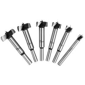 Flintronic Mèche Forstner pour bois, Mèches Forestières, 6 PCS (10/15/20/25/30/35mm), Foret à Bois en Alliage de Qualité Supérie