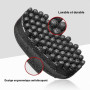 Eponge Cheveux Afro,Brosse à cheveux,Brosse à cheveux en caoutchouc,Brosse Cheveux Bouclés,Pinceau lavable Afro Hair Brosse Curl