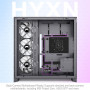 H2(2026)HYXN Boitier PC–Avec 8 Ventilateurs PWM ARGB(6x140mm et 2x120mm)Grand boîtier PC ATX Mid-Tower à Double Chambre pour Flu