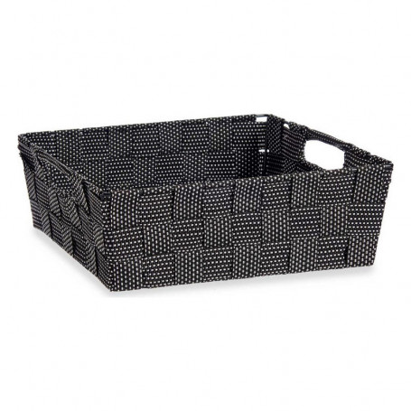 Panier Tressée Noir Tissu (23 x 8 x 27 cm) 21,99 €