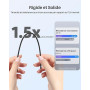 ELEGOO Filament PLA+ 1,75mm Noir/Blanc/Rouge Franc/Bleu Foncé 4KG | PLA Plus Haute Résistance 3D, Précision Dimensionnelle ±0,02