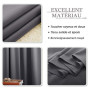 PONY DANCE Lot de 2 Rideau Occultant Thermique Isolant Anti Froid et Chaleur 140x240 (lxH) Tenture Opaque à Oeillets Isolation L