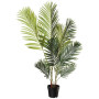 Amazon Basics Palmier artificiel avec pot de fleurs en plastique, 119.8 cm, vert