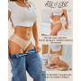 ALL OF SHE Lot de 5 Culotte sans Couture Femme Lingerie Femme Culottes Sexy en Dentelle Multipack S-XL