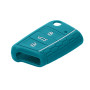kwmobile Coque clé de Voiture Compatible avec VW Golf 7 MK7 3-Bouton Accessoire clé Voiture - Protection étui Souple en Silicone