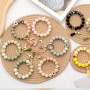 AOKSUNOVA Porte Clef Femme Porte Clé Bracelet Porte Clef Voiture | Porte-clés bracelet en perles de silicone, léger et pratique,