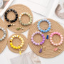 AOKSUNOVA Porte Clef Femme Porte Clé Bracelet Porte Clef Voiture | Porte-clés bracelet en perles de silicone, léger et pratique,