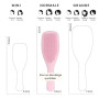 Tangle Teezer Ultimate Detangler Brosse à Cheveux Démêlante pour Cheveux Secs et Mouillés, Picots à 2 Niveaux, Réduit la Casse e