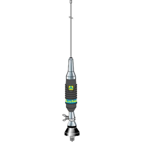 Midland- Antenne CB Funk 90 pour Radio CB, Haute Performance Voiture et Camion, Longueur 90cm, Portée Jusqu’à 15Km, Puissance Ma