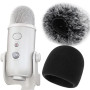 YOUSHARES Filtre Anti Pop Mousse en Bonnette Pare-Brise Fourrure pour Blue Yeti Microphone, Blue Yeti Pro Micro Anti Vent Bonnet