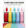 ELEGOO PLA Matte Filament 4 Couleurs 4KG 1,75 mm | Jaune Soleil Bleu Glace Rose Sakura Violet Lavande, Haute Précision, Bobine 1