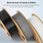 DEEPLEE Filament PLA+ 1.75mm Noir, Blanc, Rouge, Bleu Foncé 4kg | Bobine PLA Plus Filament Bundle pour Imprimantes 3D FDM, Haute